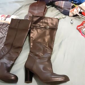 Tall black professional looking boots